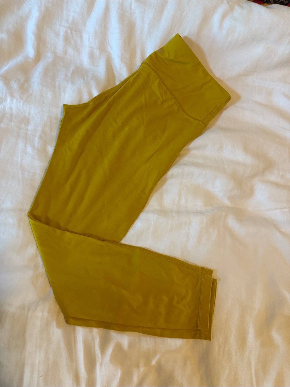 Athleta Mustard Yellow High-Rise Leggings